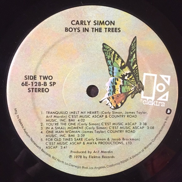 Carly Simon -“Boys In The Trees” Vinyl LP - Picture 5 of 5